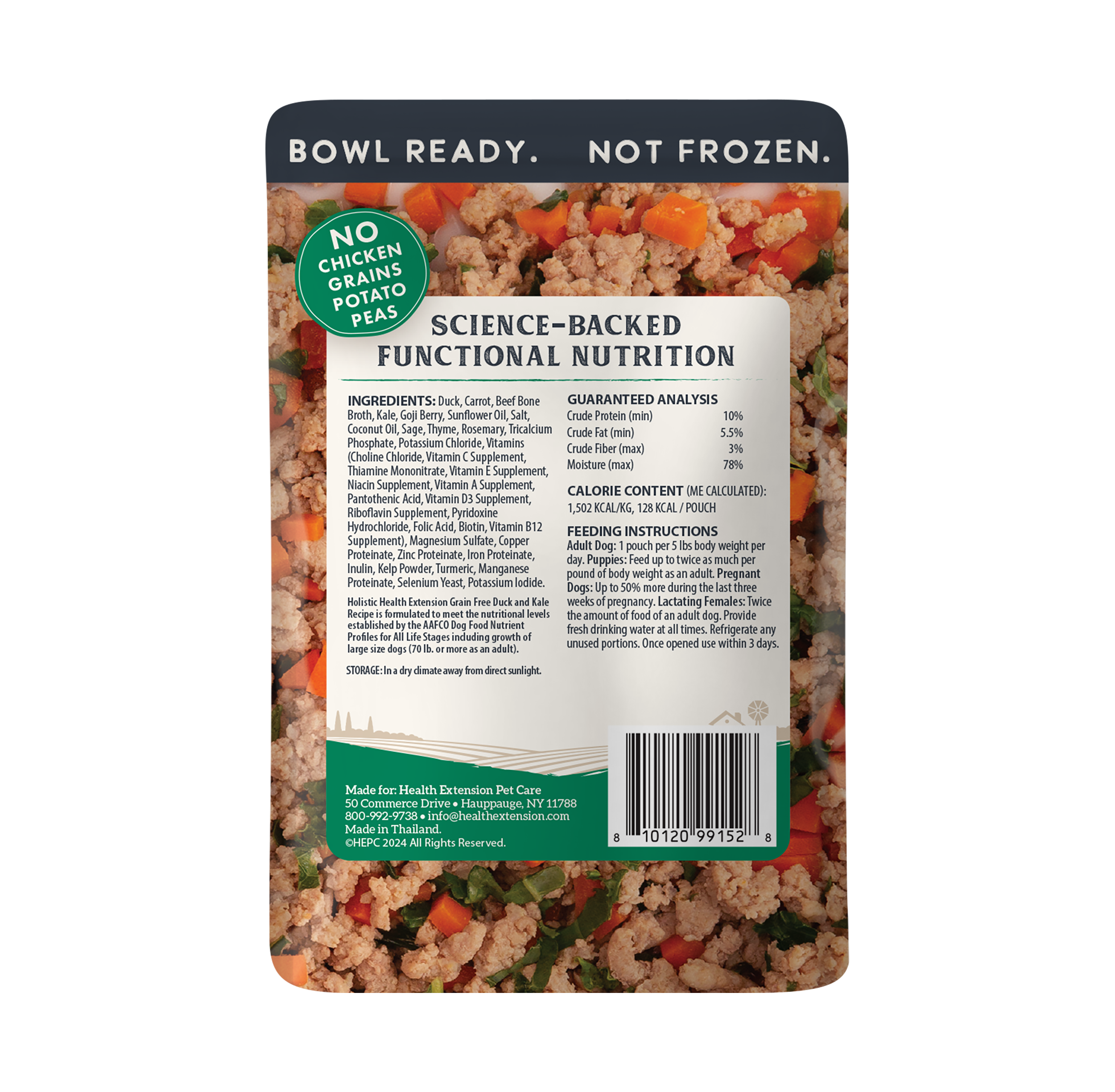 Gently Cooked Grain Free Duck & Kale Recipe