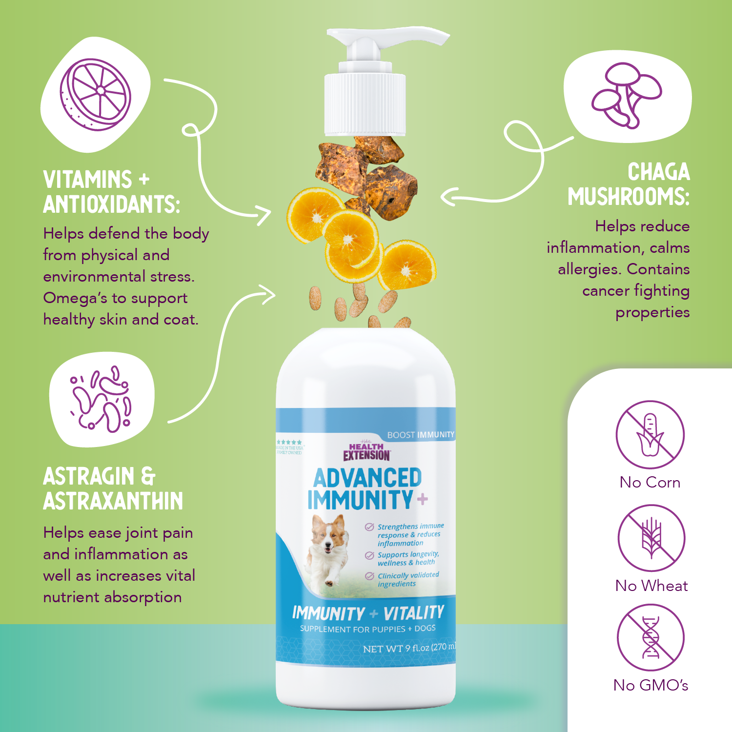Advanced Immunity Benefits of ingredients