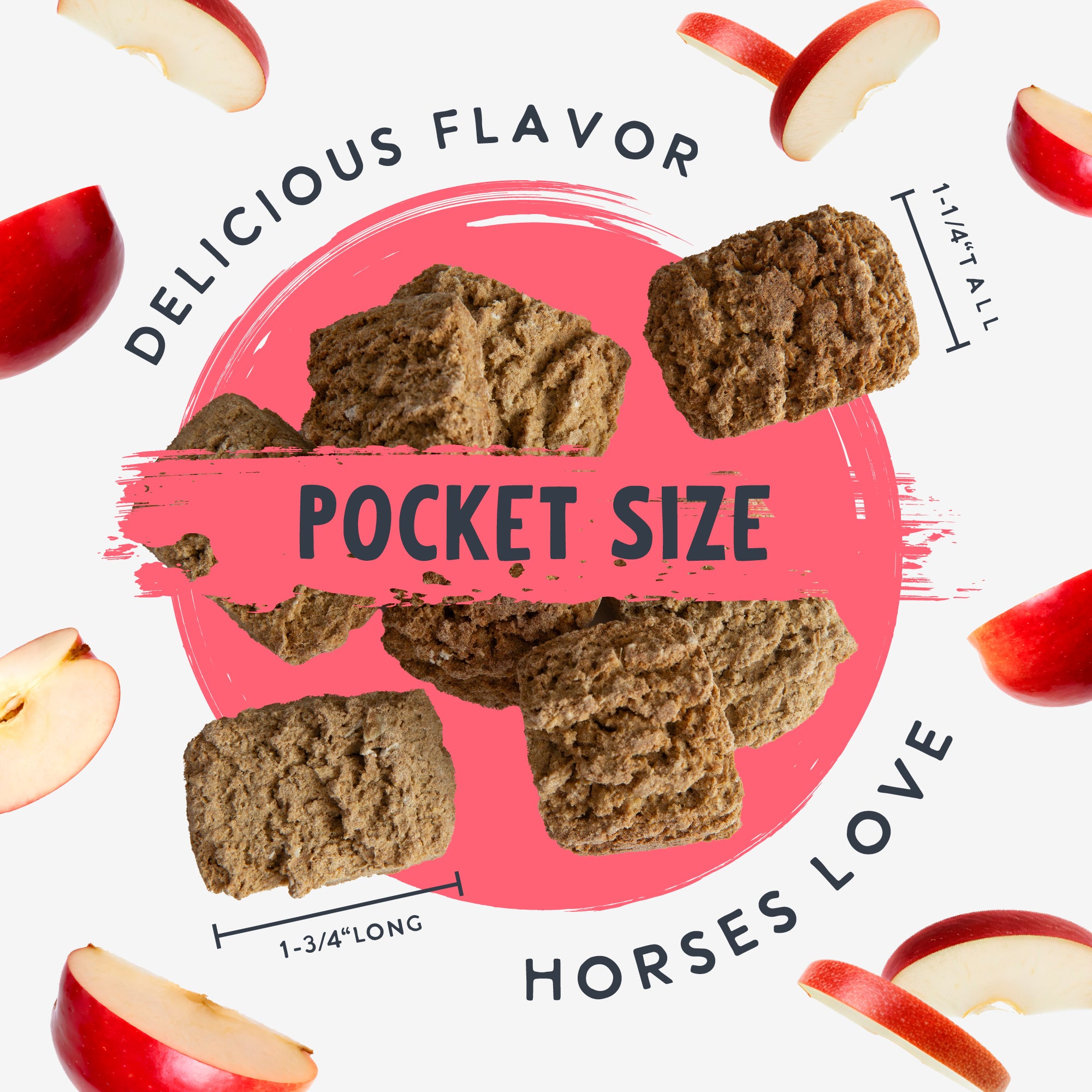 Equine Apple Bites Treats with Colostrum