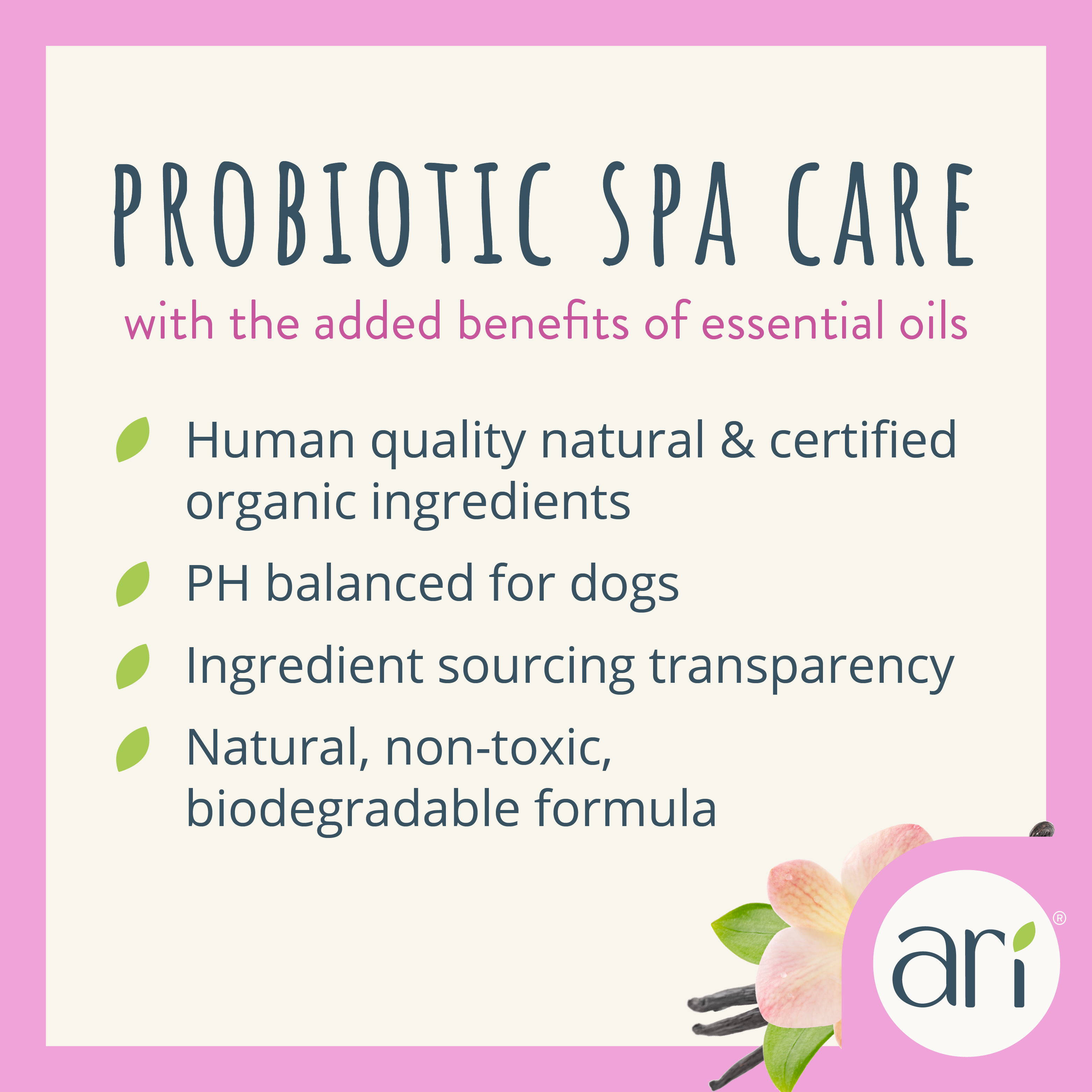 A 16 fl oz bottle of Health Extension ARI Probiotic Puppy Conditioner, vanilla + almond scent. This all-natural, pH-balanced puppy conditioner gently moisturizes and is ideal for puppies with delicate skin and coats.