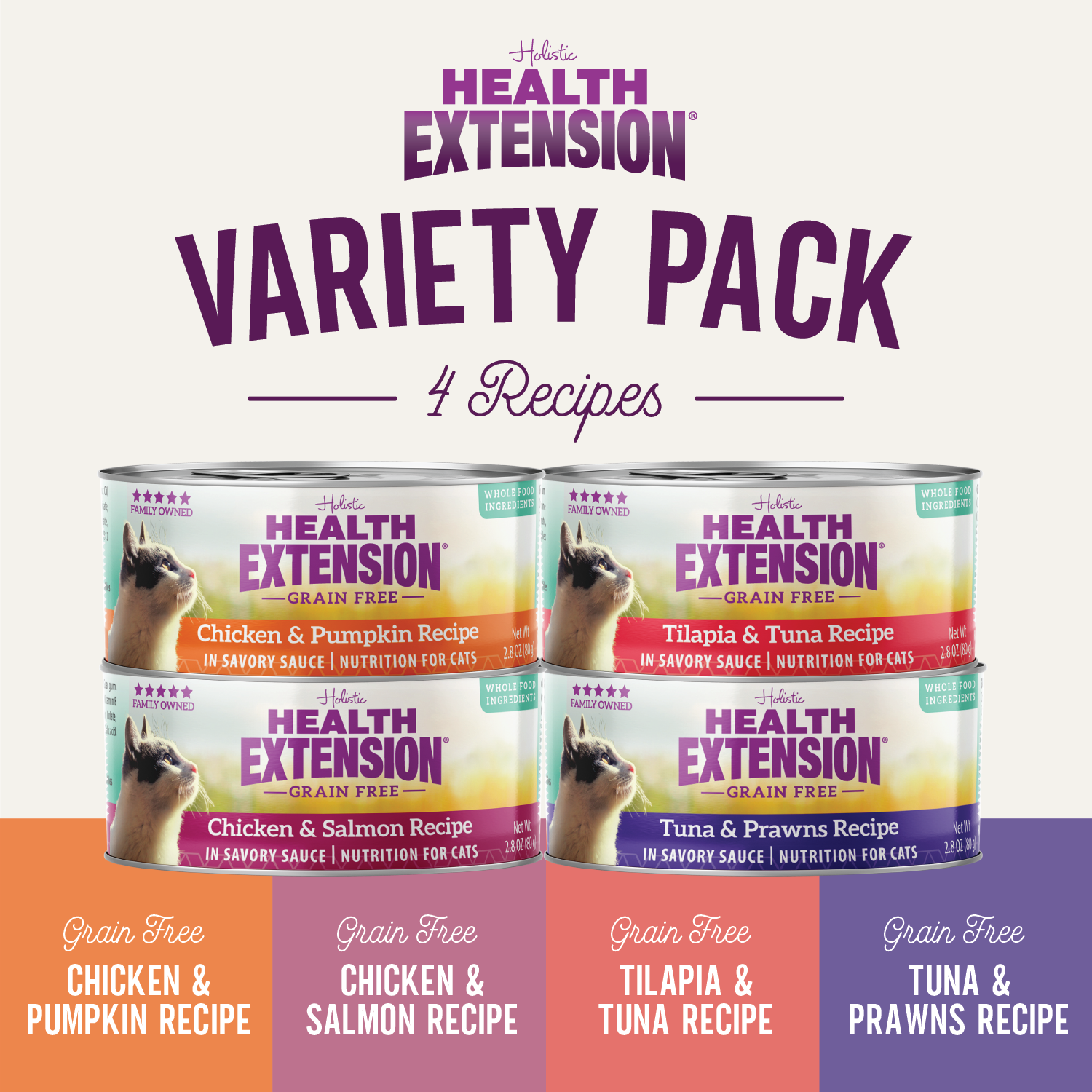 Grain Free Canned Cat Food Variety Pack