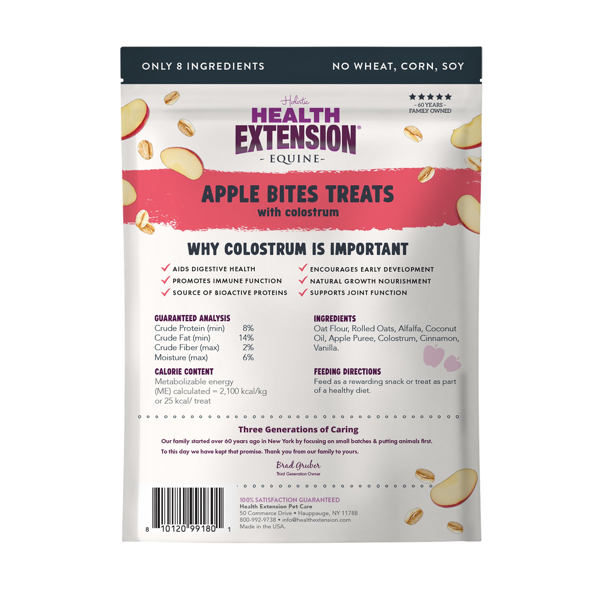 Equine Apple Bites Treats with Colostrum
