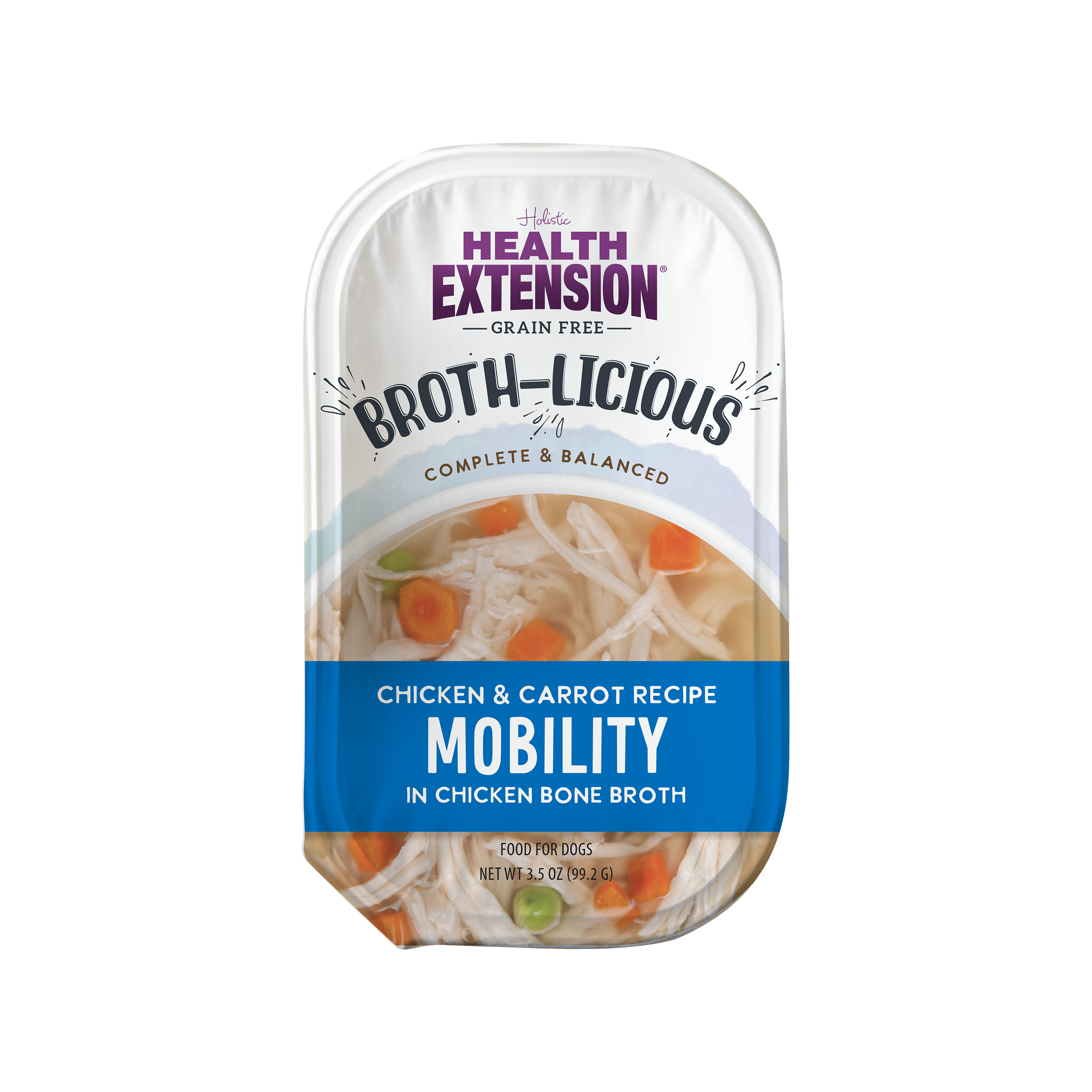 Broth-Licious Chicken & Carrots in Bone Broth- Mobility Recipe for Adult Dogs