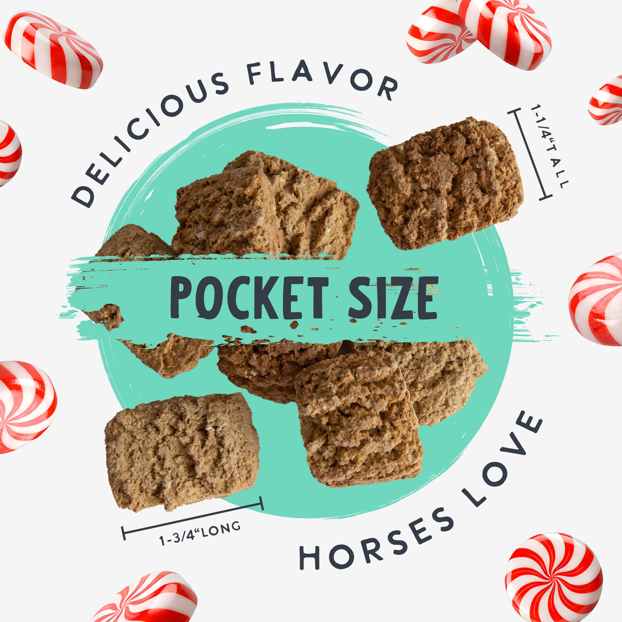 Equine Mint Crunch Treats with Colostrum