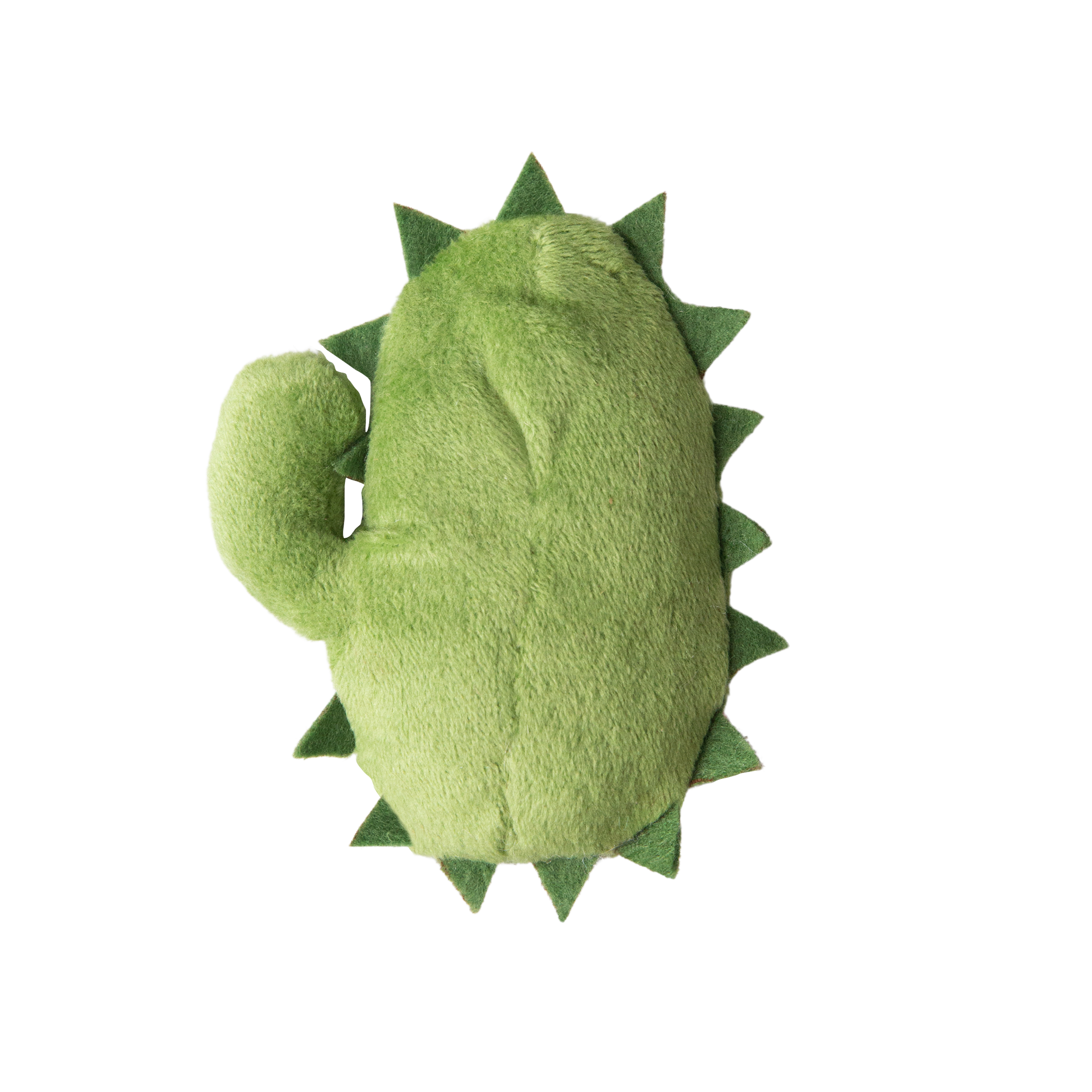 The Snugarooz Baby Chloe is a green plush cactus dog toy with embroidered eyes, a winking smile, and one raised arm. Eco-friendly and covered in soft fabric spikes, it’s perfect as a baby toy for pups.