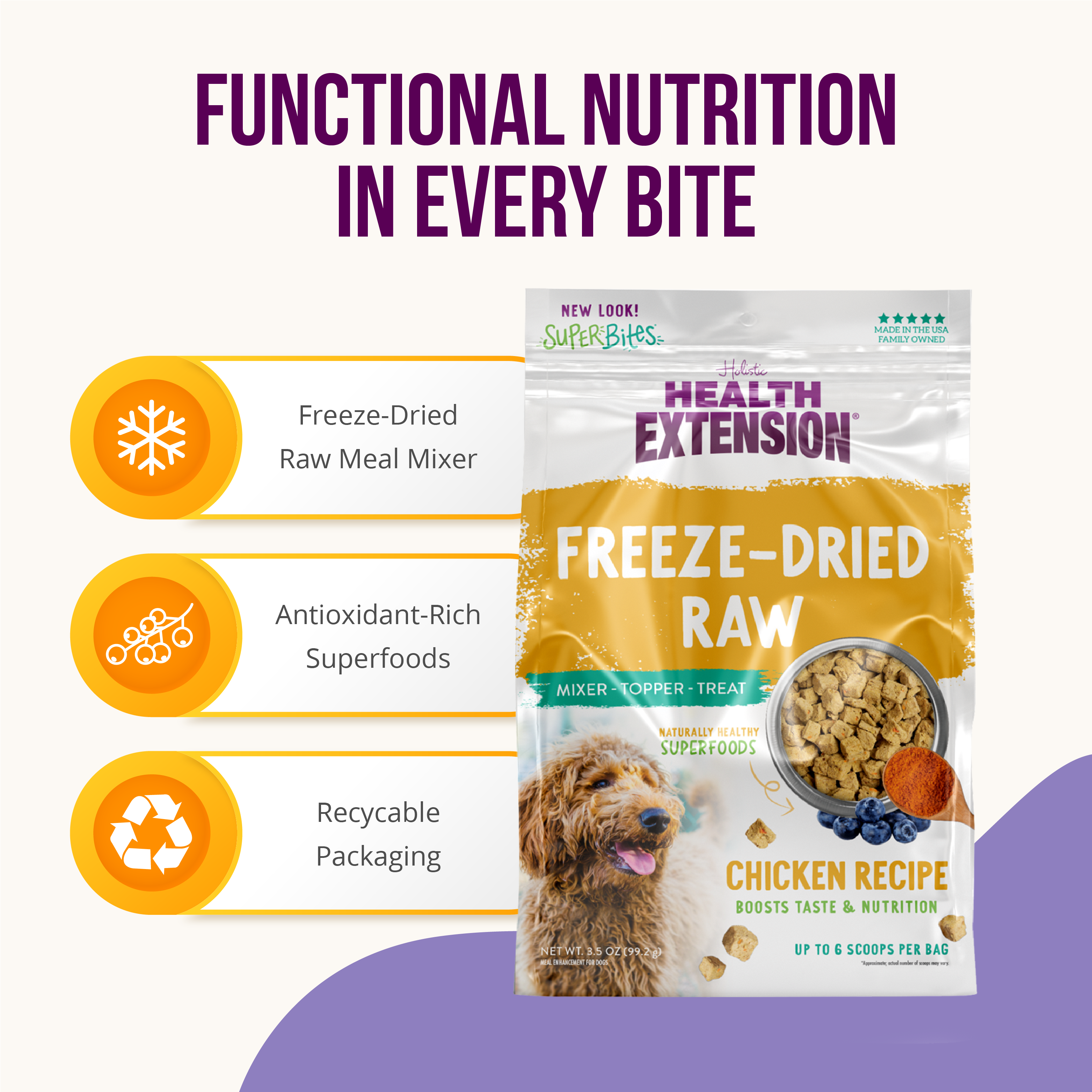 SuperBites Freeze Dried Raw Chicken