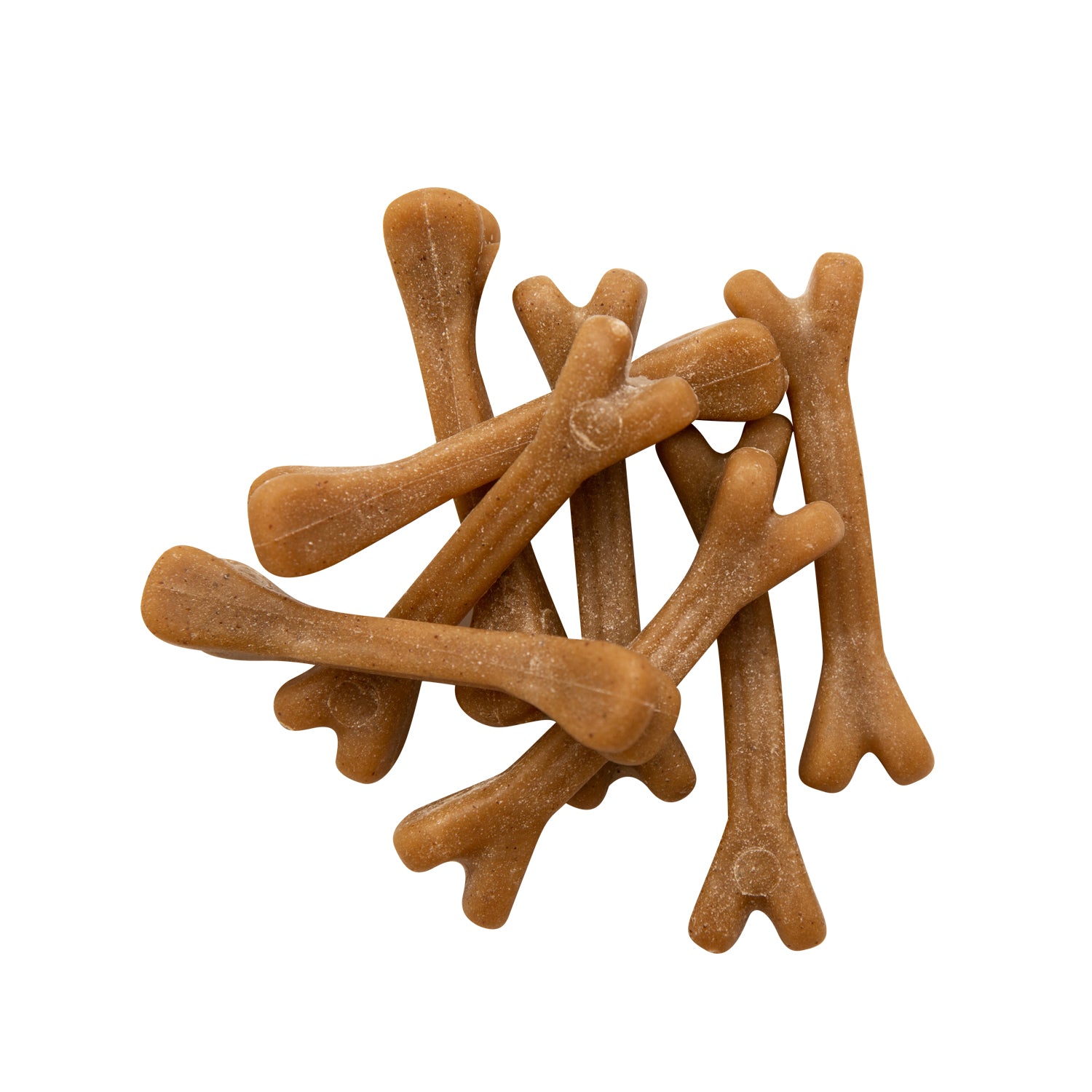 Health Extension Probiotic Dental Bones for dogs are shown in white and pink packaging featuring a small white dog, a chew, and text highlighting 5X oral health and probiotics. Each pack contains 14 chews that support digestive health.