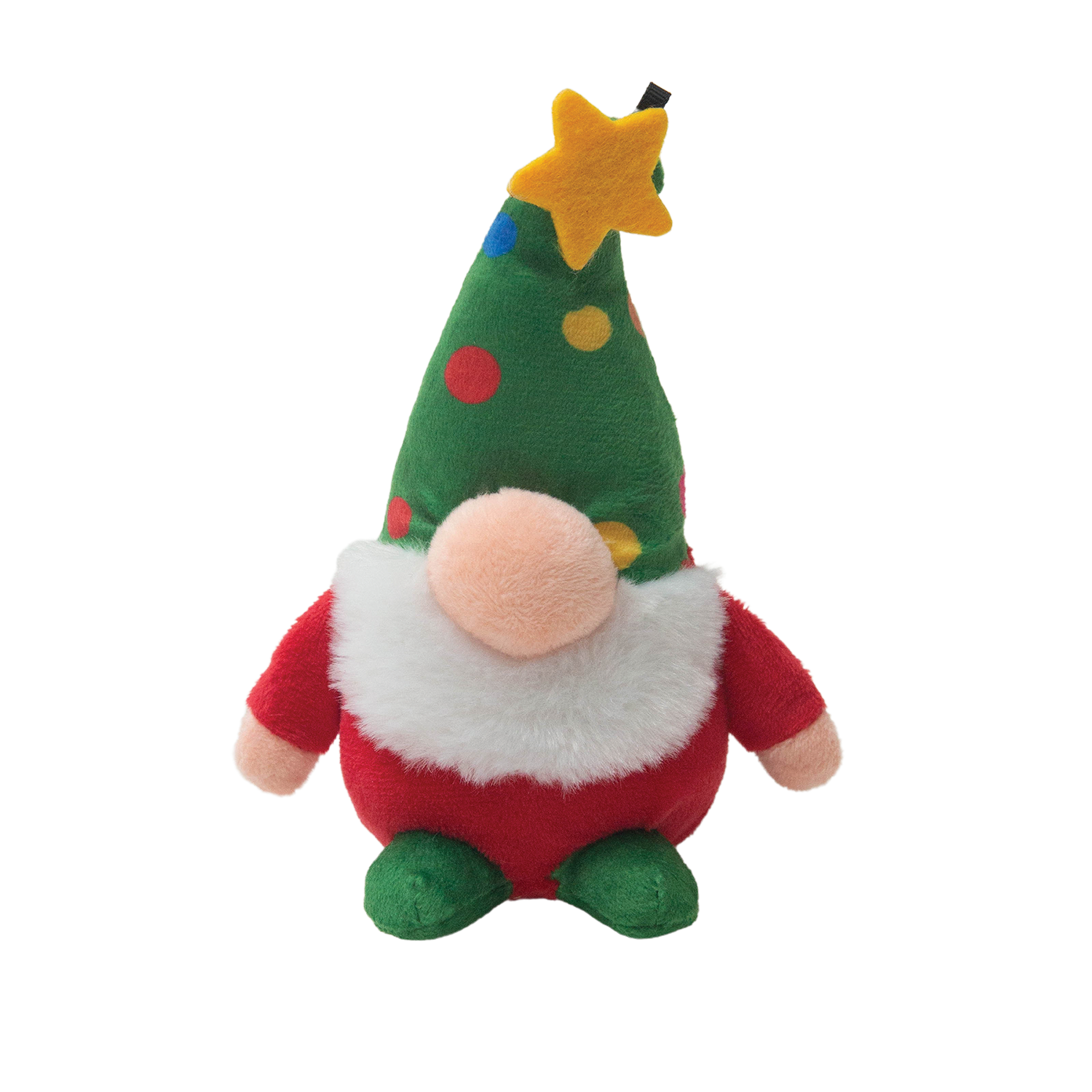 The Snugarooz Baby Gnomies set features three plush dolls with big hats and white beards: one with a red hat and colorful spots, one with a green hat and yellow star, and one with a red hat and white spots.