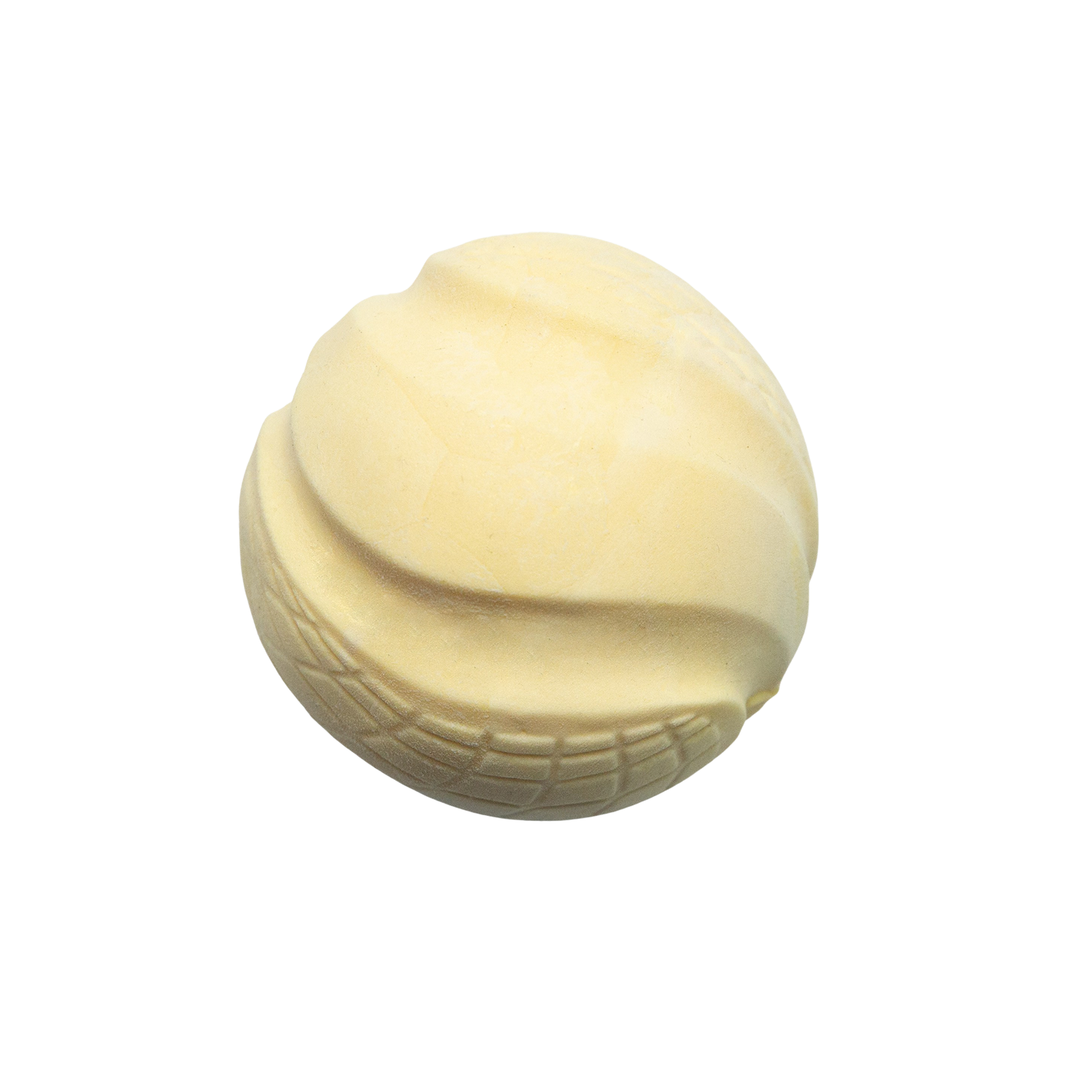 The Snugarooz Sky Bounce Ballz is a blue, textured rubber ball made from eco-friendly TPR with curved grooves and a patterned section, reminiscent of classic Sky Bounce balls, shown against a plain white background.