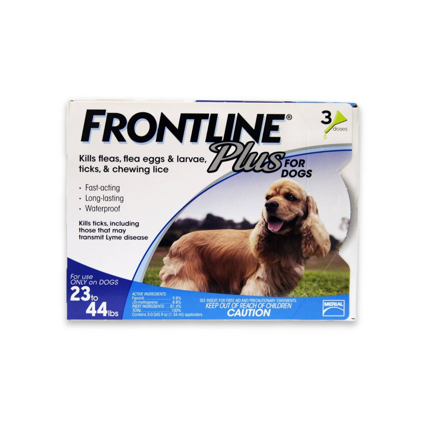Frontline Plus Gold For Dogs 23-44 Lbs - 6 Doses - 100% Genuine EPA Approved USA