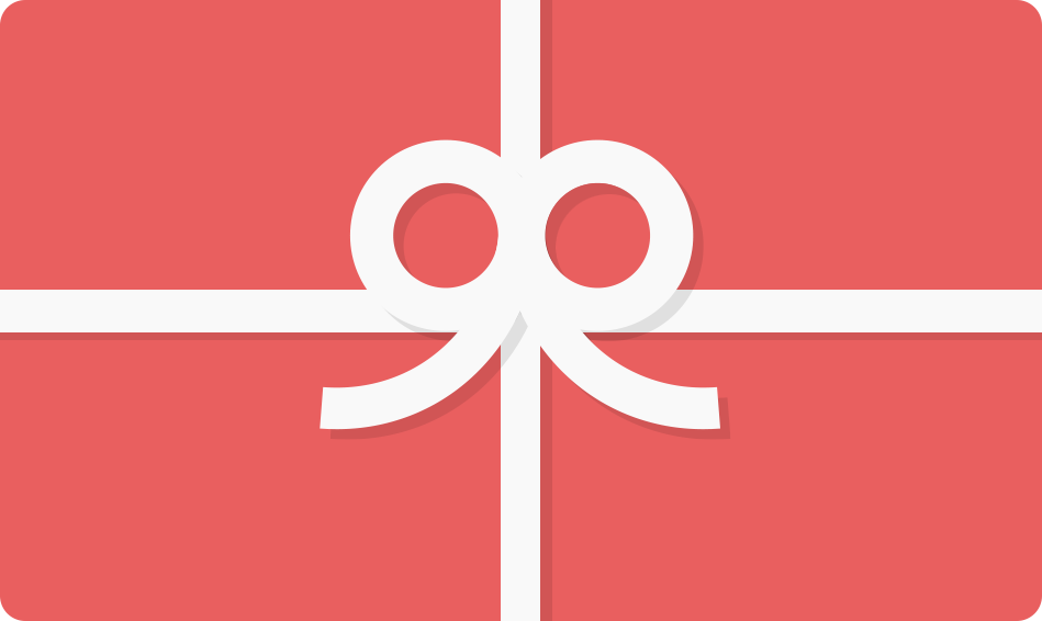 A red gift box with a white ribbon and bow, viewed from above. Perfect for any occasion—just like a Health Extension Gift Card, the ideal present delivered straight to your inbox by email.
