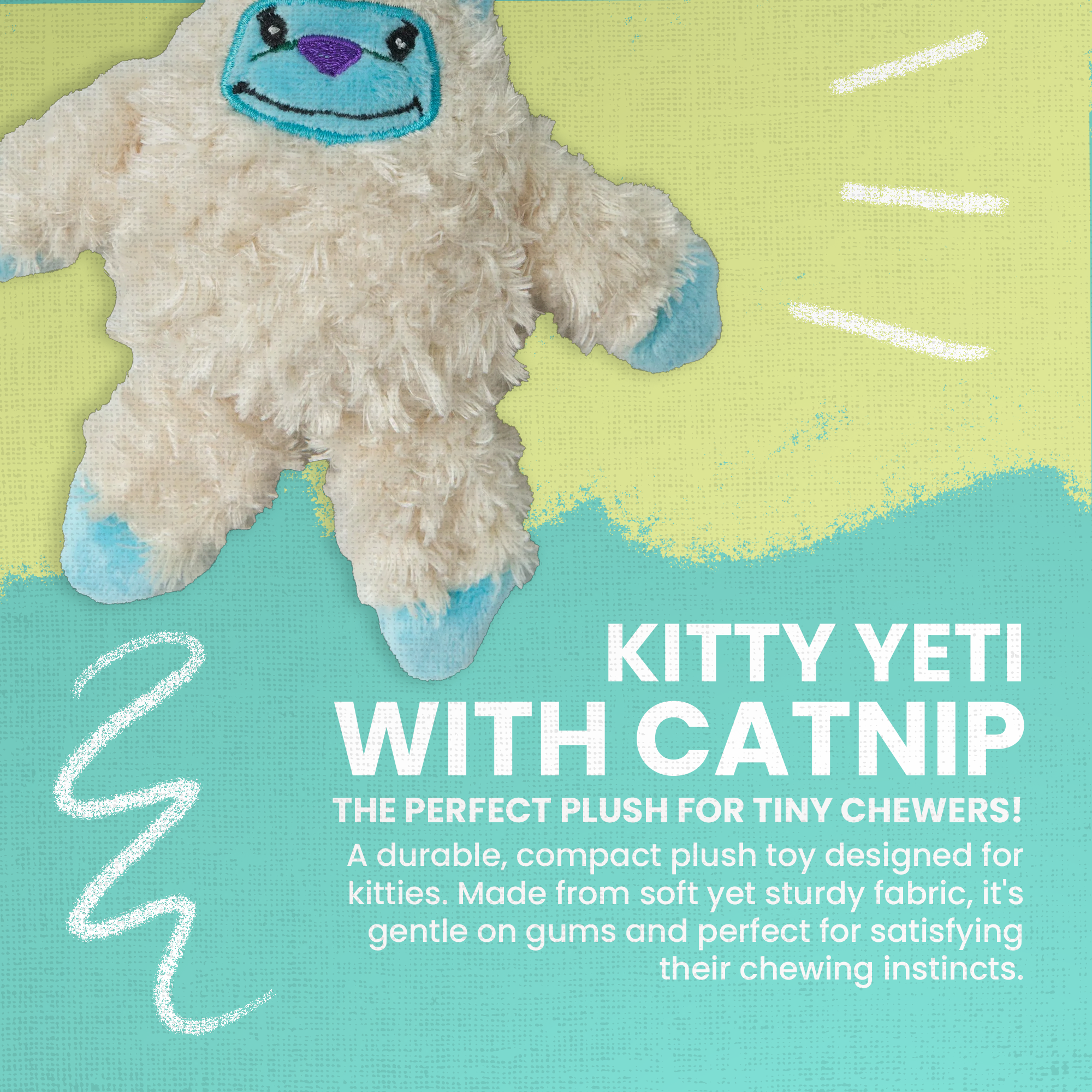 Kitty Yeti with Catnip