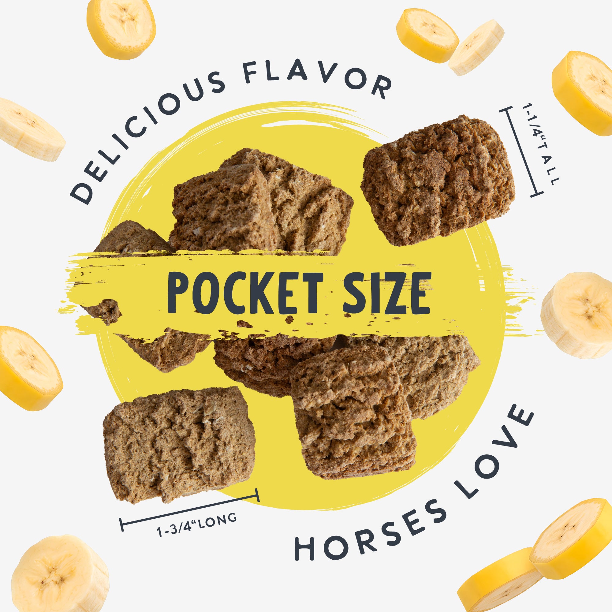 Equine Banana Bliss Treats with Colostrum