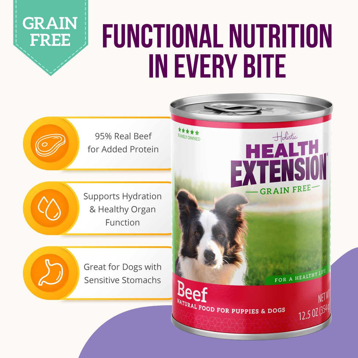 Picture of Health Extension Grain Free 95% Beef Canned Dog Food