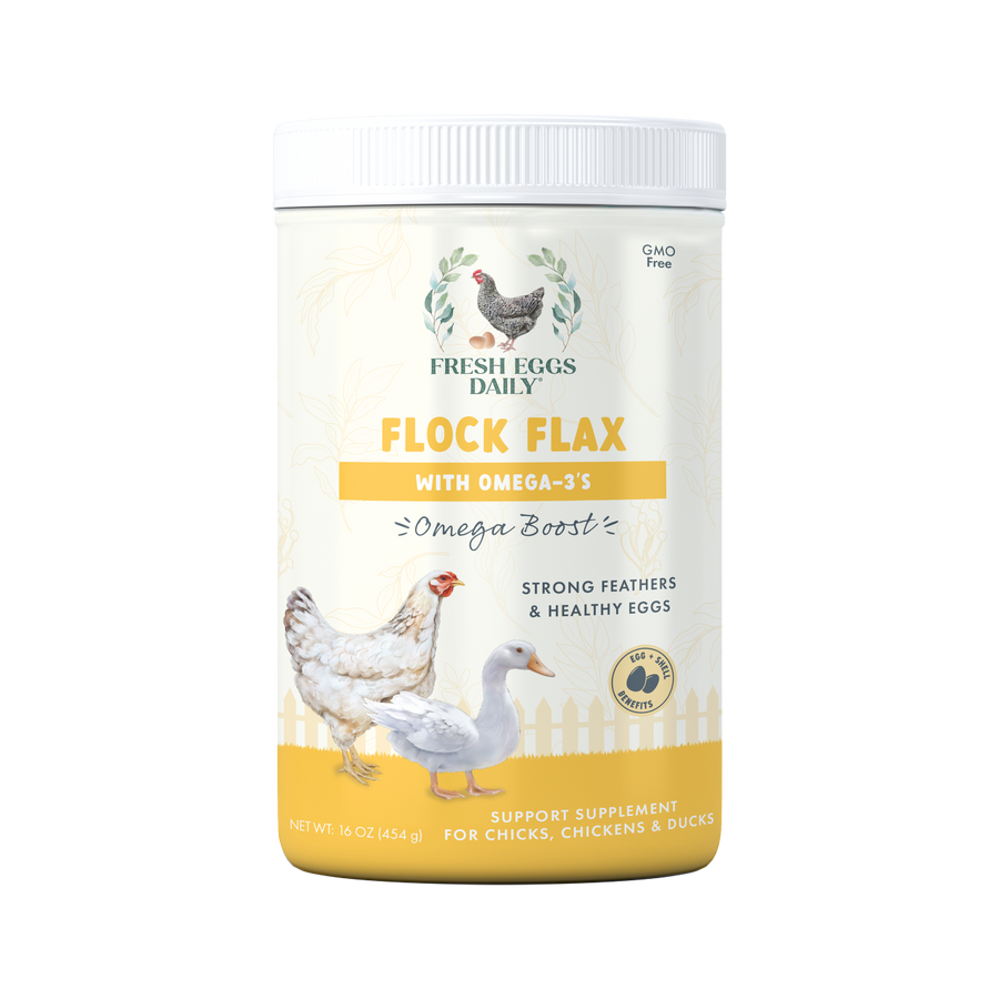 Fresh Eggs Daily Flock Flax Chicken & Duck Feed Supplement
