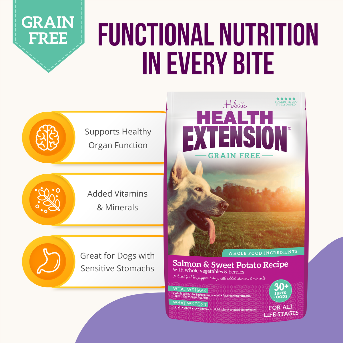 Grain Free Dog Food With Salmon And Vitamin E photo