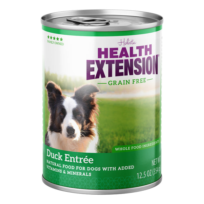 Grain Free Duck Entree Dog Food | Canned Wet Dog Food – Health Extension