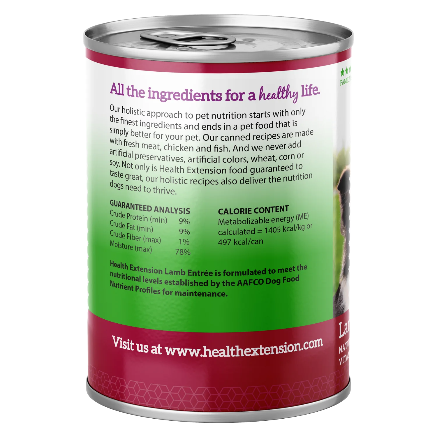 Health Extension Lamb Entree Canned Dog Food