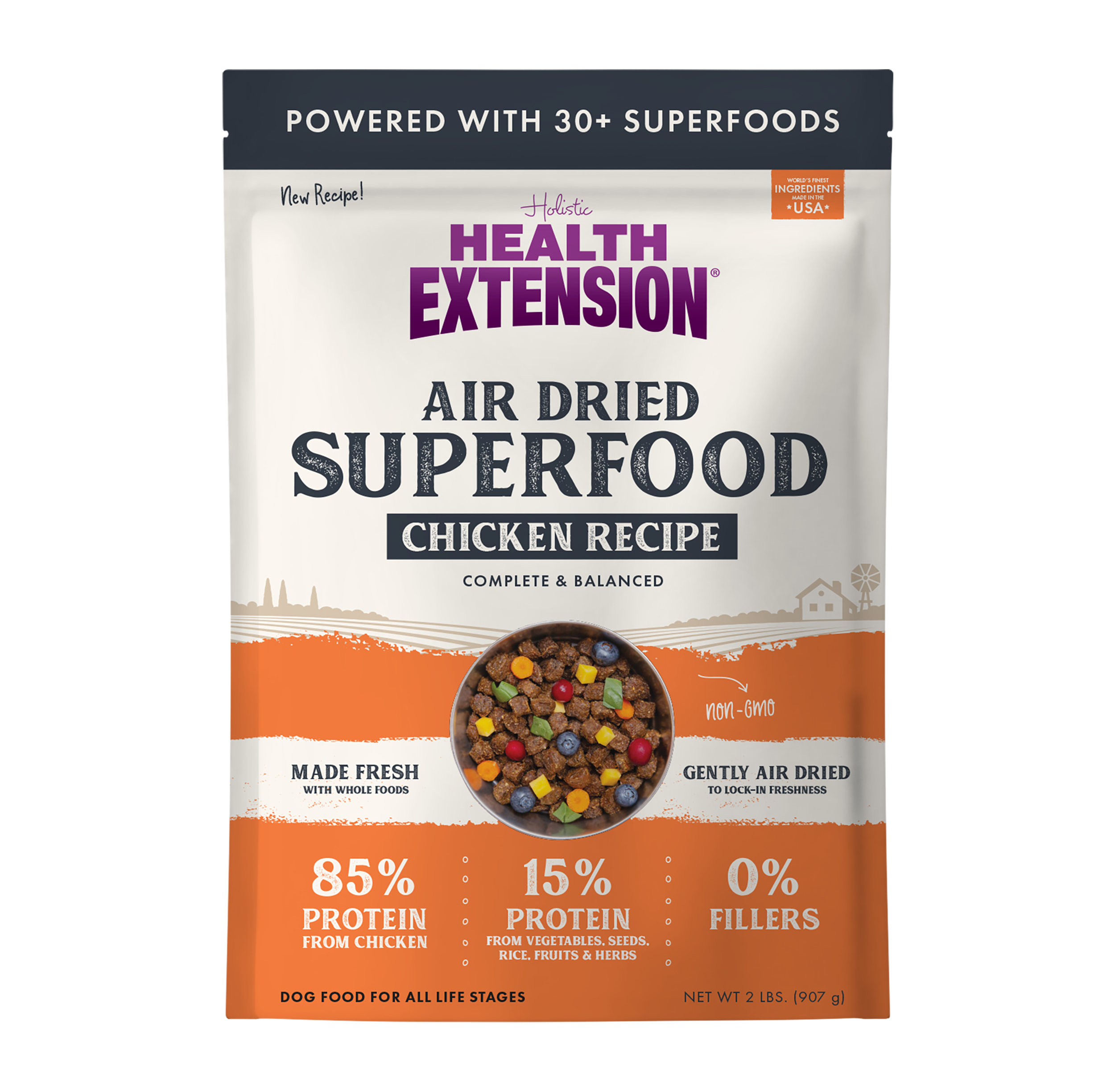 Health Extension Gently Air Dried Complete Chicken Recipe Dog Food