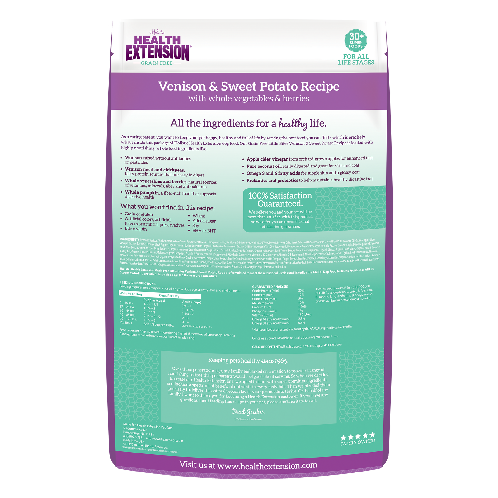 Grain-Free Venison Little Bites | Small Breed Dog Food – Health Extension - Venison Grain Free And Digestive Soothing Kibble