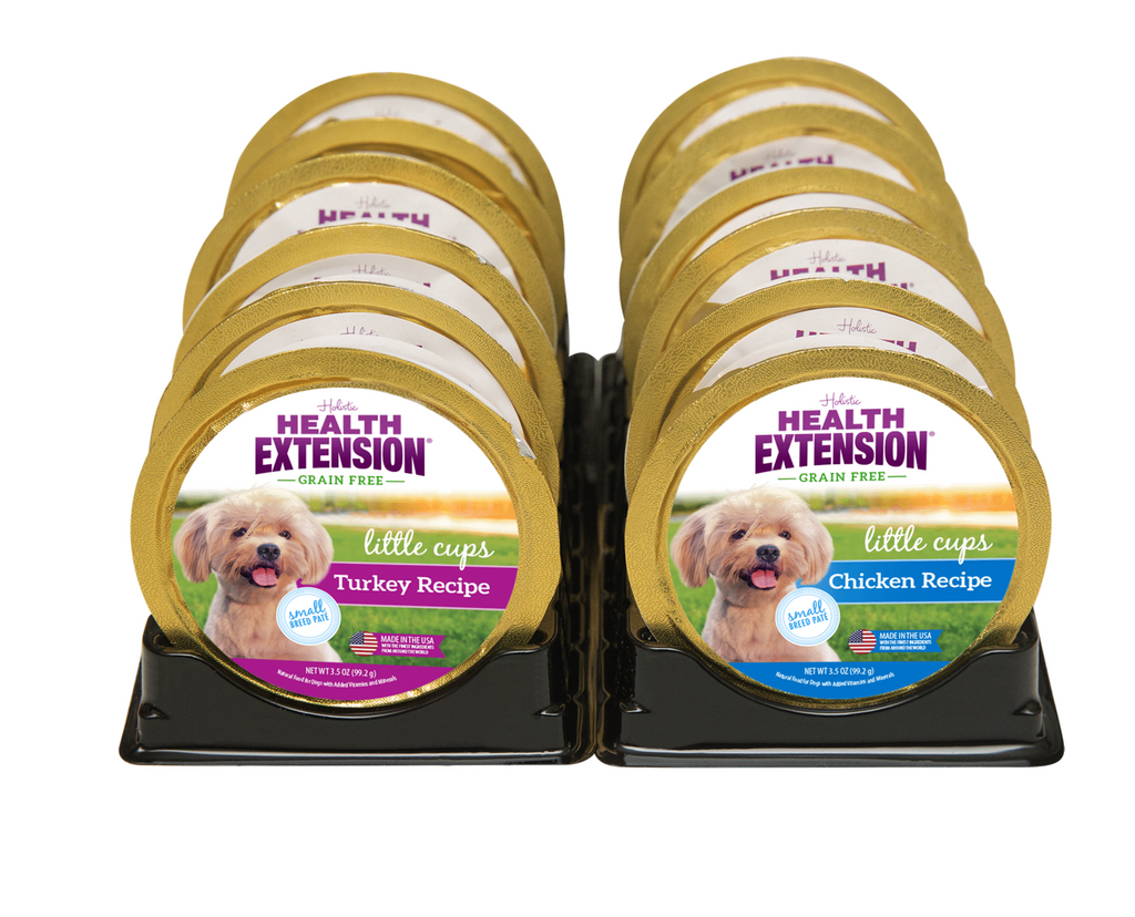Health Extension Little Cups Turkey Chicken Small Breeds Can Variety Pack