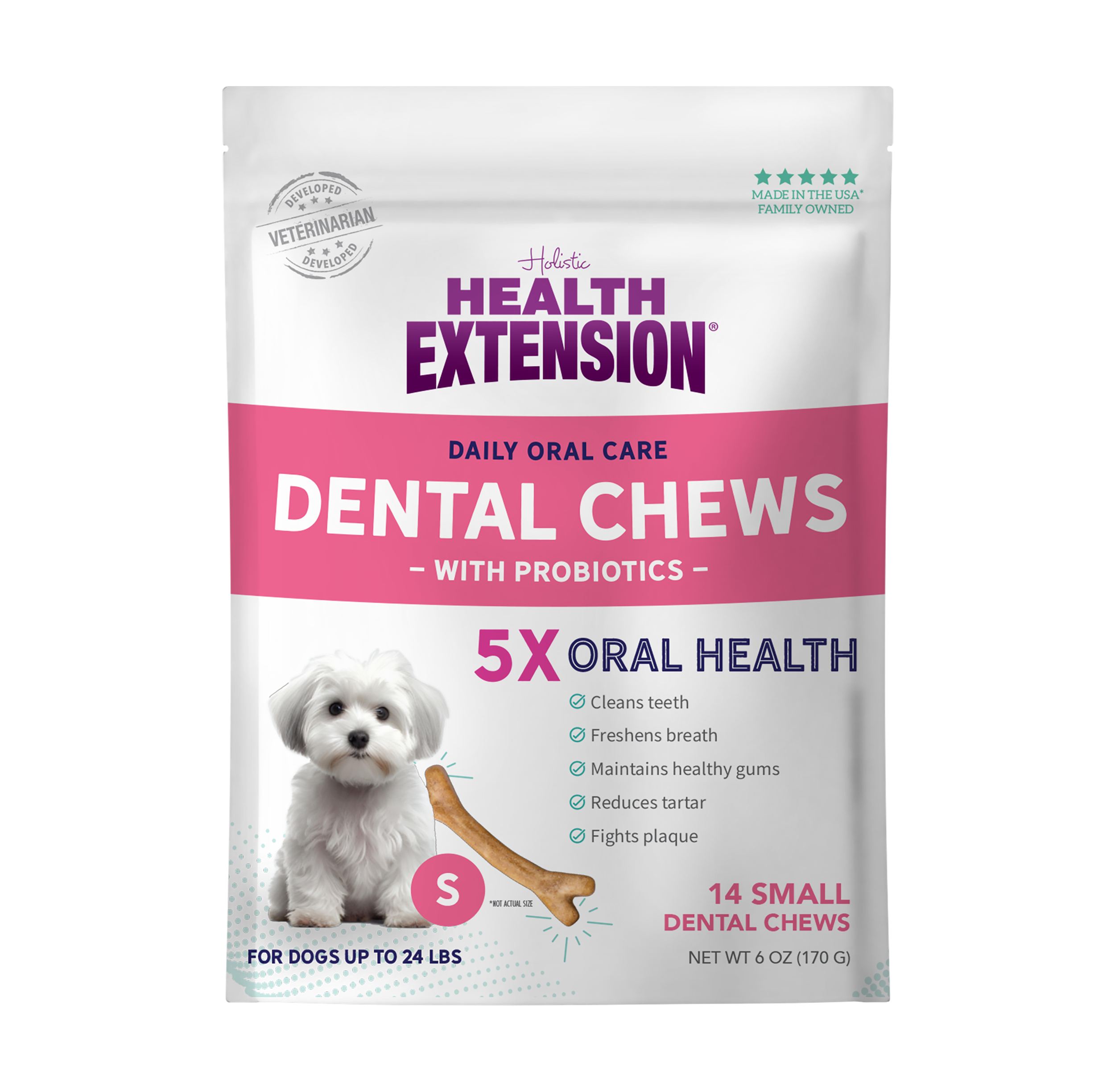 Health Extension Dental Bones Probiotic Large Dog