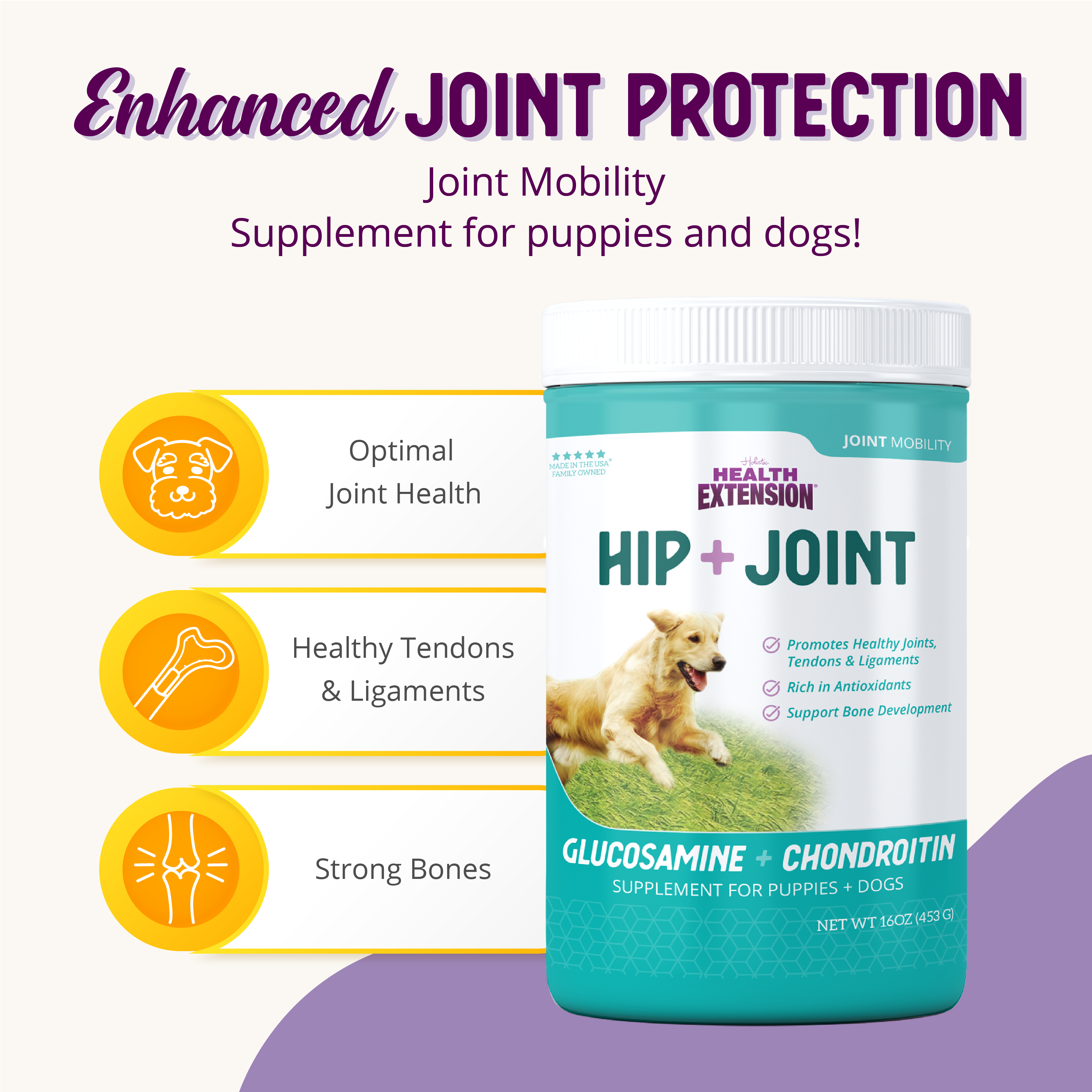 Health Extension Hip Joint Mobility Dog Supplement