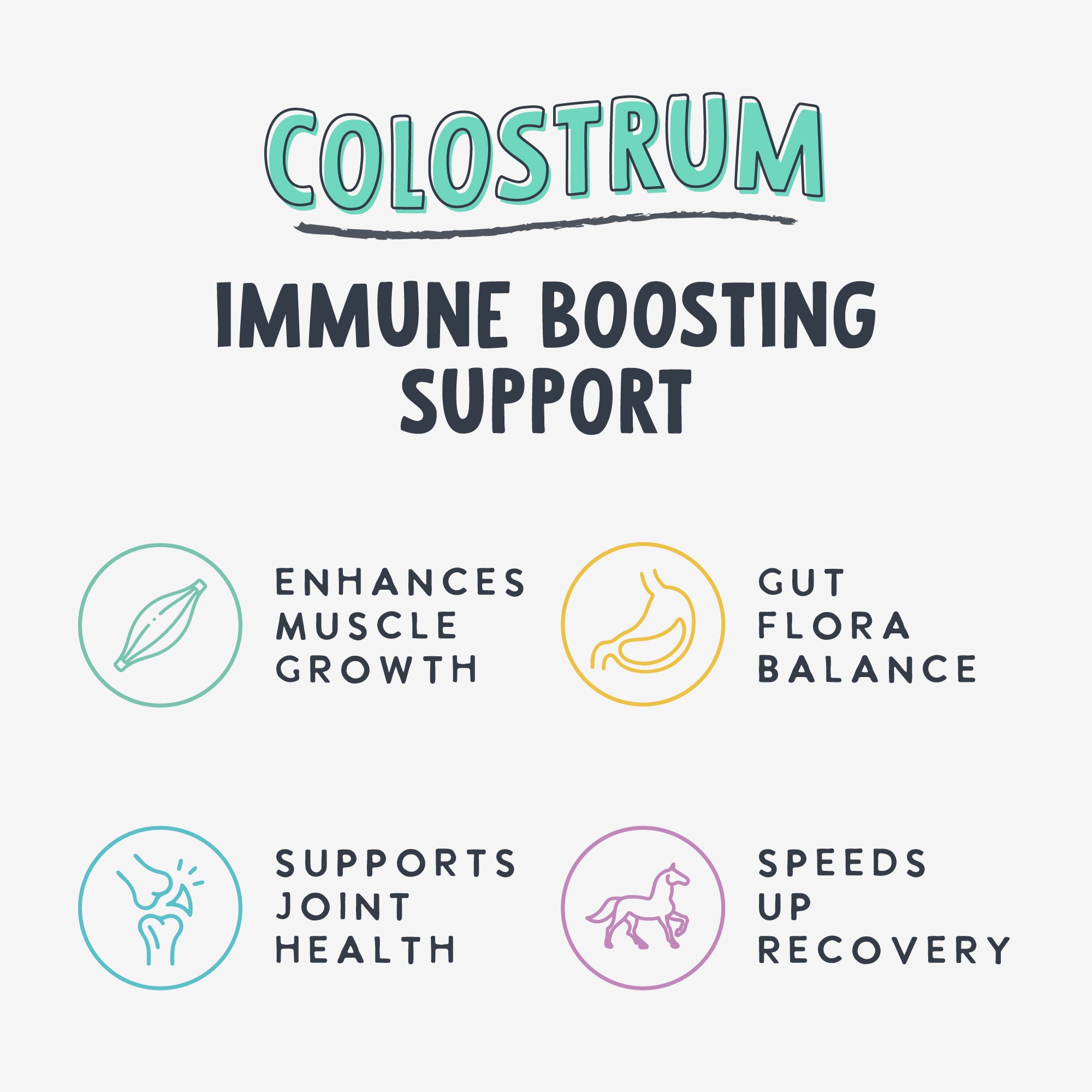 Equine Mint Crunch Treats with Colostrum