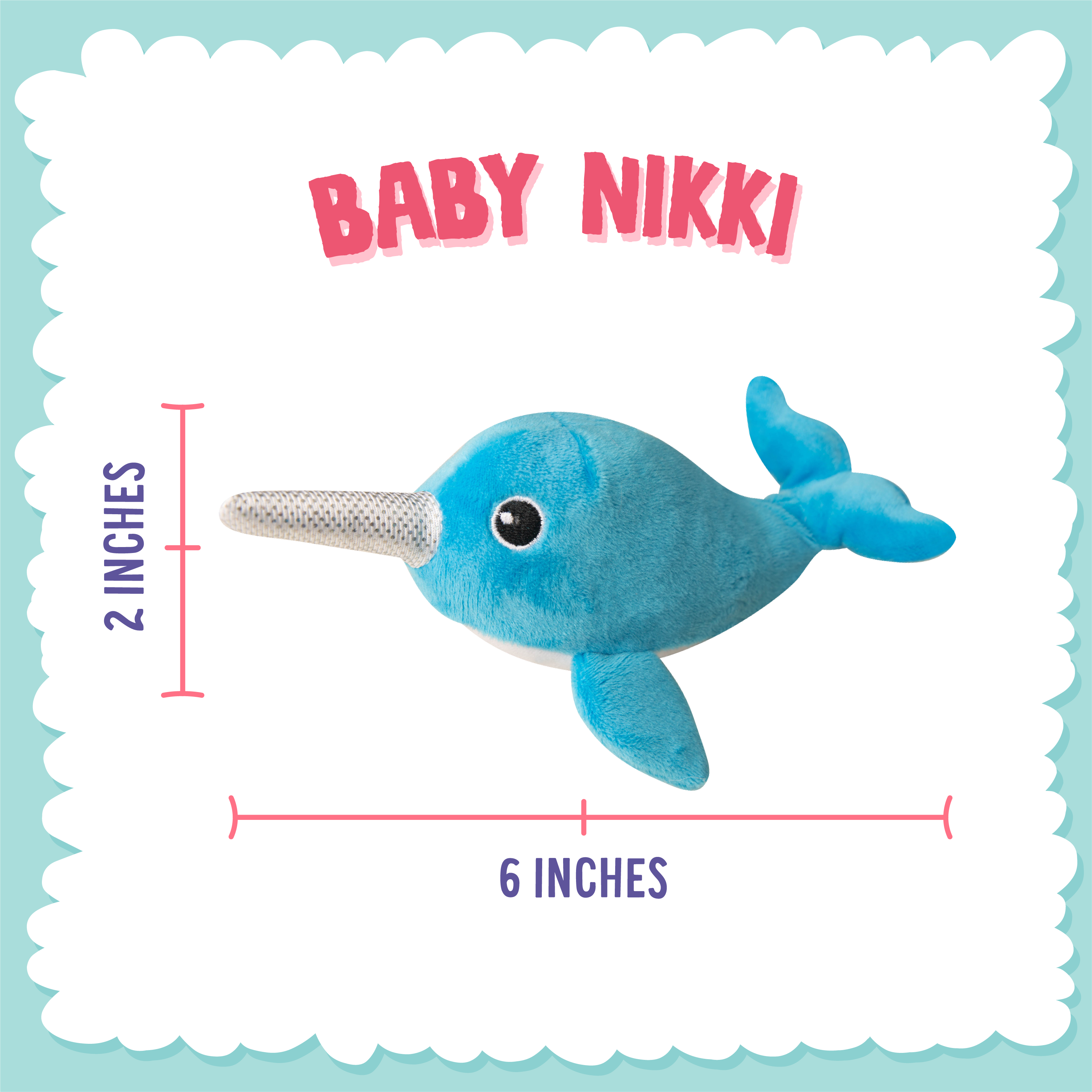 Baby Nikki the Narwhal | Dog Toy | Health Extension Baby Nikki the Narwhal | Dog Toy | Health Extension