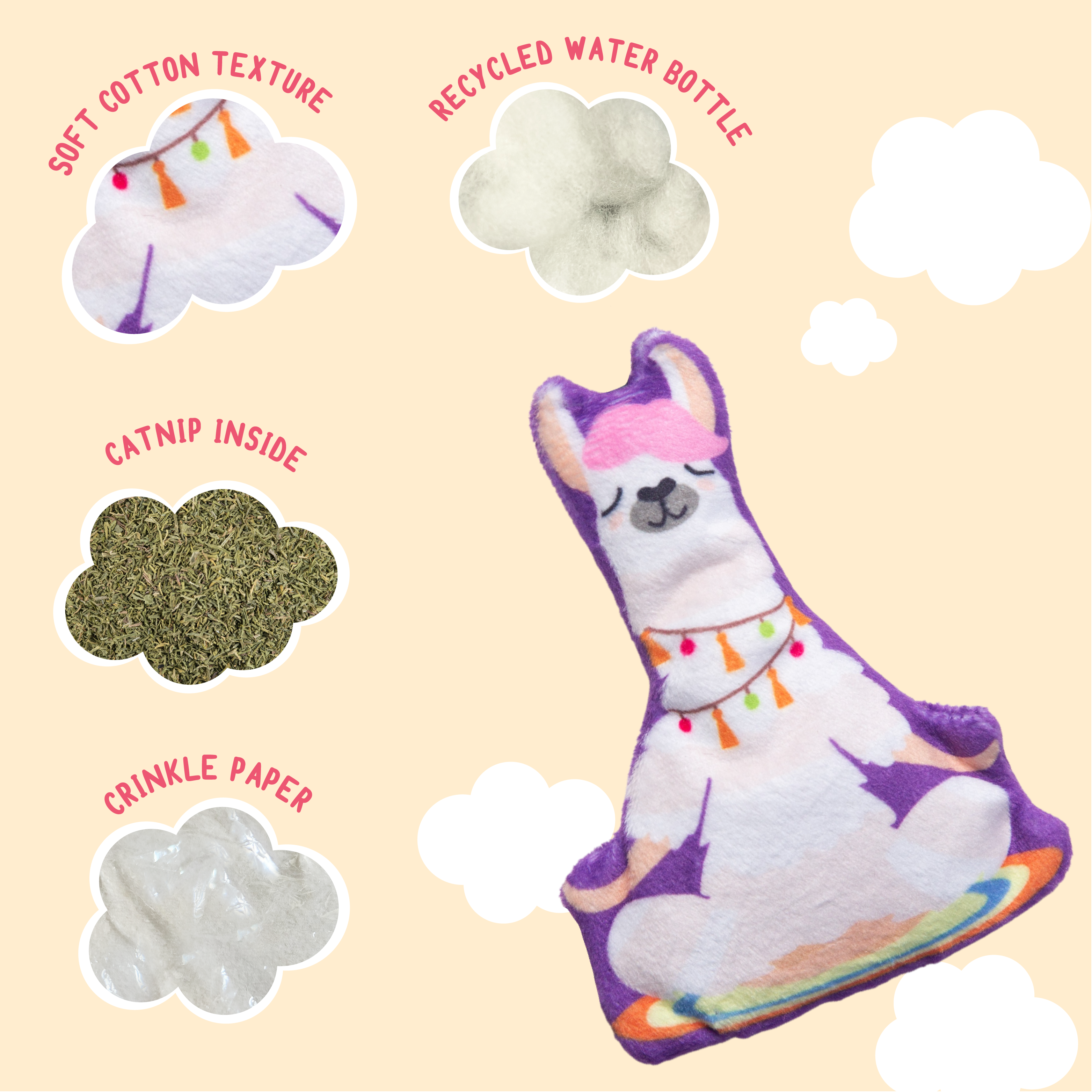 Kitty LLamaste with Catnip