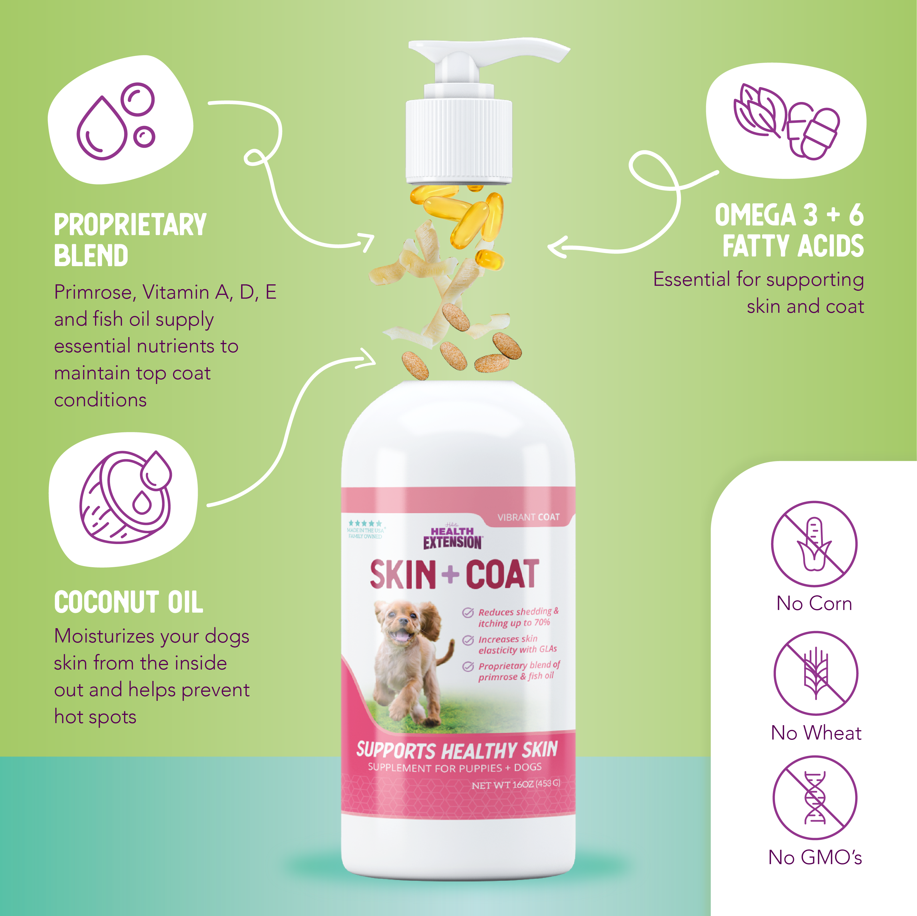 HEALTHY SKIN Vibrant Coat Supplement