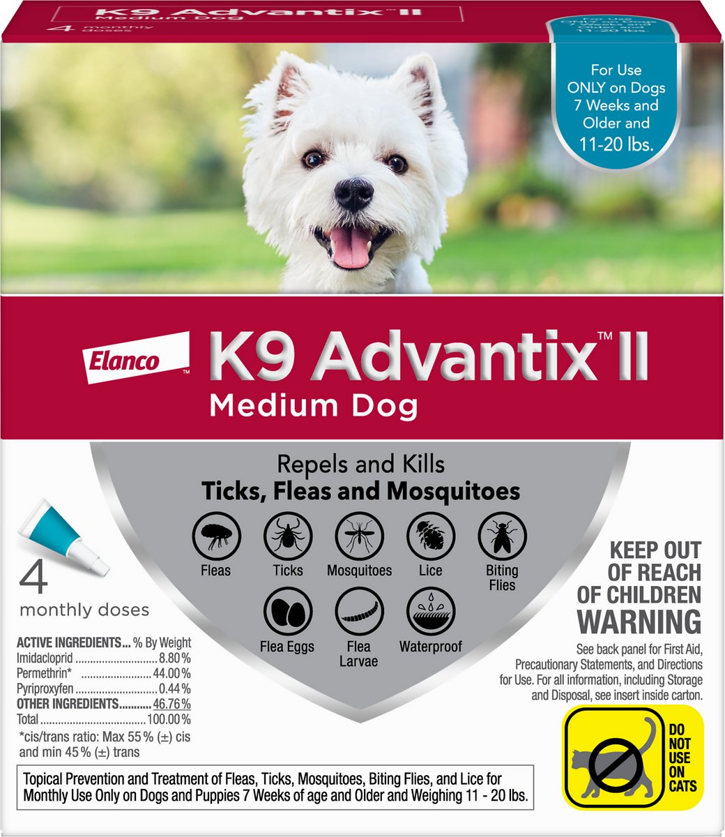 K9 Advantix II - 11-20lbs (4 Months)