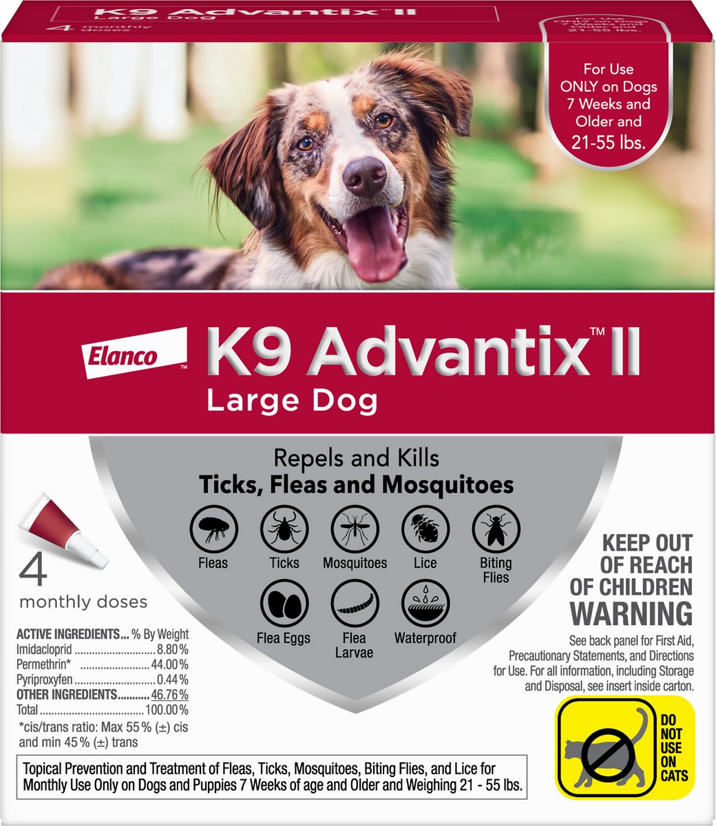 K9 Advantix II - 21-55lbs (4 Months)