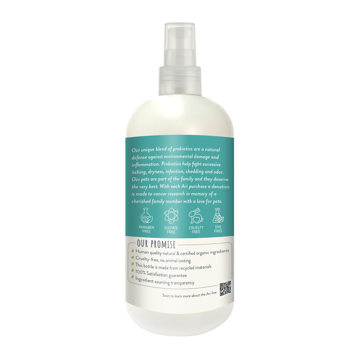 ARI Probiotic Deodorizer Spray – GREEN TEA + MANDARIN