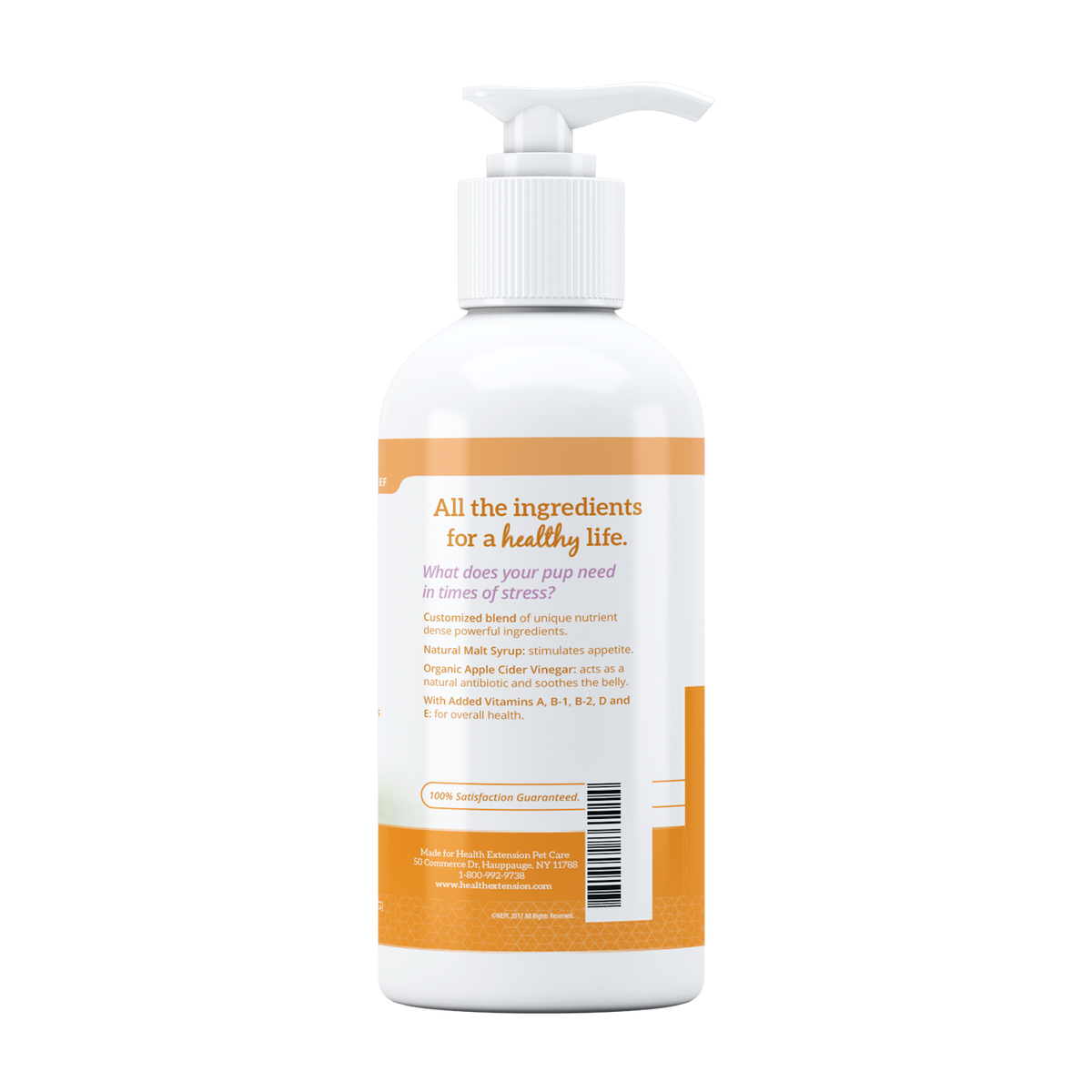 View of Health Extension Stress Relief Drops for Dogs and Puppies